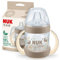 NUK for Nature Gobelet à bec verseur | 6 à 18 mois | 150 ml | Poignées et bec verseur en silicone durable semblable à la poitrine | Anti-fuite | Anti-coliques | Contrôle de la température | Sans BPA |