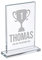 Wanapix | Trophée Personnalisé avec Nom et Texte | Verre Gravé (échelle de Gris) | Trophée Personnalisé | Boîtier de Rangement Inclus | Rectangulaire | Premier Prix