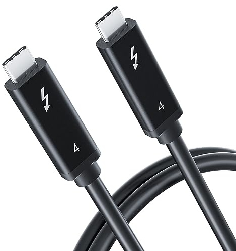 BolAAzuL - Cable Thunderbolt 4 80 cm, cable USB-C TB4 8K 60Hz 40Gb/s PD 100W certificado USB 4.0 Cable Thunderbolt 4 Pro para Apple HP Dell Asus HP Thunderbolt Dock 120W G4 4J0A2AA