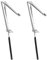 Eulenke Lot de 2 ouvre-fenêtres automatiques à ressort unique pour serre, abri de jardin, serre, entraînement de fenêtre, hauteur de levage 45 cm, contrôle de la température jusqu'à 7 kg, acier
