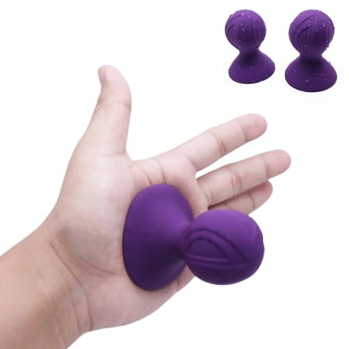 HUNTVE Body Safe Ventosa, masajeador para Mujeres, silenciador de vacío (púrpura)