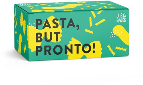 Just Spices Pasta Gewürzbox I 6 Gewürzmixe für Pasta, Soßen & italienische Klassiker I In Geschenkbox I Gewürzbox