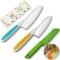 Kindermesser 3-teiliges Kinder-Küchenmesser-Set zum Schneiden und Kochen von Obst oder Gemüse für Kleinkinder, kinder kochset Kochmesser Sicherheit Messer ab 3 jahre