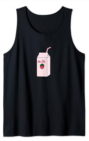 Erdbeer-Milch-Karton Tank Top