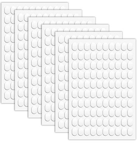 Foyods 600PCS Klebepunkte Doppelseitig, Klebepads Selbstklebend Transparent für Wand, Doppelseitige Klebepunkte Montage Kitt Hängende Poster Bild Auto Action Figuren 0.27 x 0.51