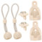 Uonlytech 1 Satz Winddichtes Schnallenzubehör Rollos Bungee-seil Bungee-kit-sonnenschutz Bungee Seil Shades Bungee-zurrgurt Bungee-zurrgurte Jalousien Festbinden Gardinenhalter Pom， Beige