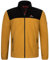 Höhenhorn Badus - Giacca in pile da uomo in micropile Full Zip Troyer Outdoor Trekking, Giallo senape/Nero, XXL