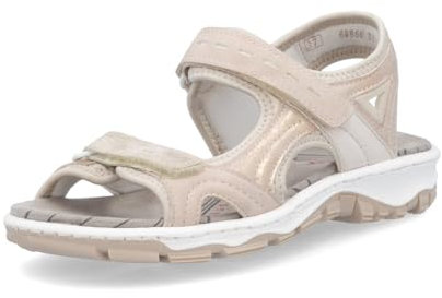 Rieker Sandales classiques pour femme 68866, Rose 31, 38 EU Étroit