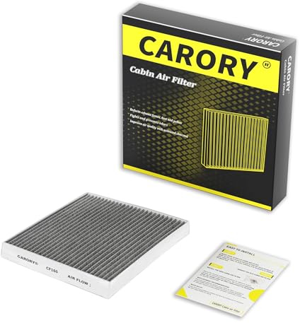 Filtro aria abitacolo con carbone attivo per Hyundai Kona 18-23, Tucson 16-21, Veloster 19-21, Veloster N 19-22, Venue 20-25, Kia Seltos 21-25, Soul 20-25, Soul EV 21-23, Sportage 17-22 e altri, CF160