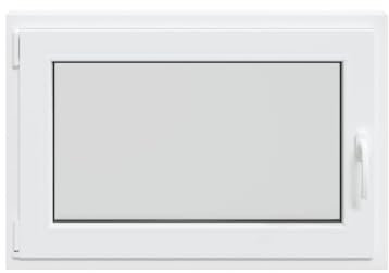 vidaXL Finestra Seminterrato RISOR 60x80 cm Anta Ribalta DIN Sinistra, Finestra di Uscita, Finestra della tramoggia, Finestra nel seminterrato