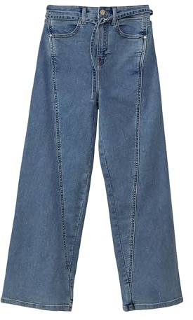 s.Oliver Jeans/Regular Fit/High Rise/Wide Leg/Waschung/Textilgürtel
