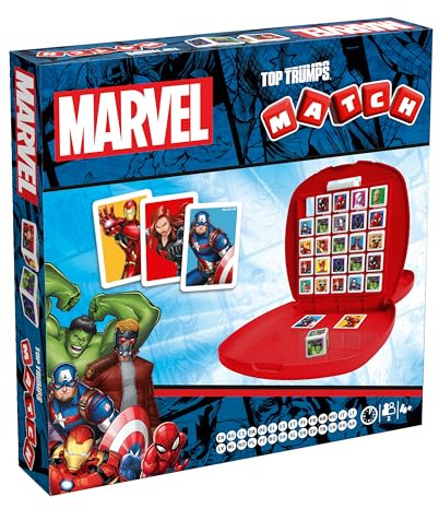 Top Trumps Match Marvel Avengers The Crazy Cube Game, play with heroe, travel board game, gift for ages 4 plus