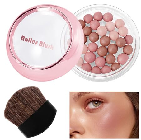 Bronzing Perlen – 15g Rouge-Kugeln Mit 3 Jahren Haltbarkeit | Aufbaubares Multi-Dimensionales Bronze- Und Glow-Make-up | Seidige Leichte Schimmer-Kügelchen Für Natürlich Strahlendes Finish Und Täglich