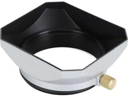 Cryfokt 52mm Metal Lens Hood, Matte Interior, Reduces, Sun Protection for 52mm Cameras. Aluminum Alloy for Wide Angle Lenses.