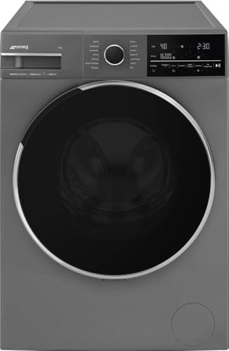 Lavatrice Libera Installazione,10 kg, 1600 giri/min, Vapore, Motore Inverter, Display LCD, Grigio Stone Grey, WNG06SLAA10, cm 85x50x68