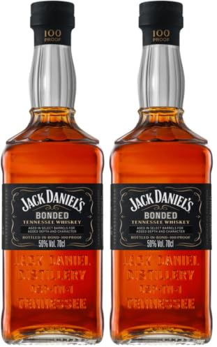 Jack Daniel’s Bonded - Tennessee Whiskey - Geschenkempfehlung - Dunkelbrauner Zucker, Obst und Eichenholz - 0.7L/ 50% Vol. (Packung mit 2)
