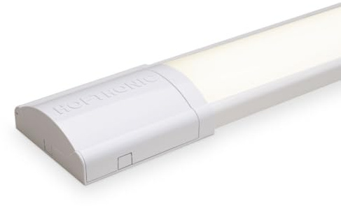 HOFTRONIC - LED Batten 60cm 20W Integrierte Röhrenlampe 4000K Neutralweiß 2520lm Super Hell 30000h LED Langfeldleuchte 600x74x25mm (LxBxH) Deckenleuchten garagenbeleuchtung