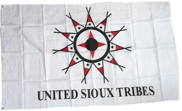 Fahne/Flagge Indianer - United Sioux NEU 90 x 150 cm