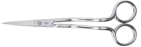 Gingher Doppelgebogene Stick- und Applikationsschere (15,2 cm) zum Schneiden von Fäden in der Nähe von Stoff, scharfe und glatte Schnitte