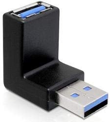 Adapter USB 3.0 Stecker auf Buchse geneigt 270 ° die verticale-delock ® 65340