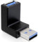 Adapter USB 3.0 Stecker auf Buchse geneigt 270 ° die verticale-delock ® 65340