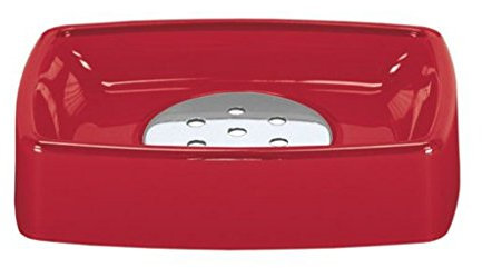 Kleine Wolke 5061459853 Easy Seifenschale, mohnrot