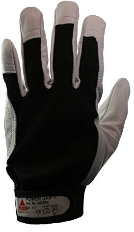 Hase Arbeitshandschuhe Power Grip II Größe 10, Ziegennappaleder 10 Stk