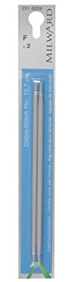 Straight Cable Stitch Pins, 2 Pieces