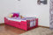 Kinderbett/Jugendbett Easy Premium Line K1/1n inkl 2 Schubladen und 2 Abdeckblenden, 90 x 200 cm Buche Vollholz massiv Rosa
