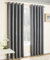 Enhanced Living Vogue Grey Silver 90 x 90 inch (229x229cm) Eyelet Thermal Noise Reducing Dim Out Curtains for Bedroom and Living Room