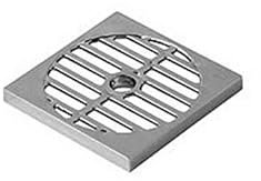 GRIGLIA SCARICO A PAVIMENTO BAGNO DOCCIA VASCA IN ABS CROMATO 95 x 95 x h 10 mm.
