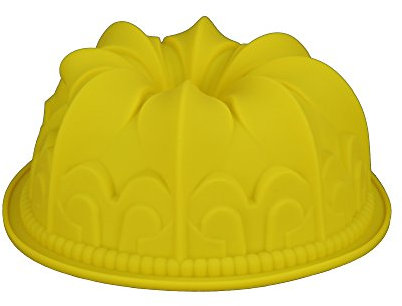 Gugelhupf Backform aus Silikon (D1, Gelb), Silikonbackform Blume Backform, Gugelhupfform, Kuchenform aus Silikon, Form, Silikonform, Brotbackform Obstbodenform Marmorkuchen Rührkuchen