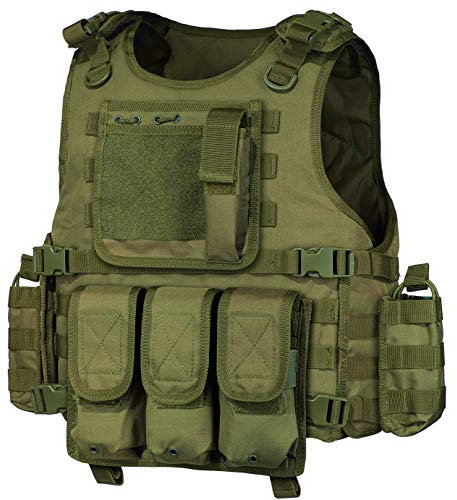 Esplic Black Tactical Airsoft Paintball Vest