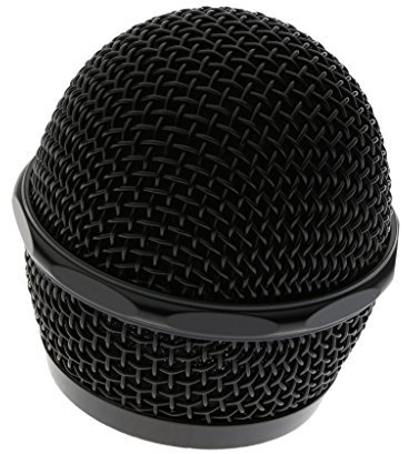 SDENSHI Mikro-Kopf mit Gitter für SM58-Serie - SM58LC und SM58S, Beta58 / Beta58a und andere Kabellose Mikrofone Ersatz-Bildschirm - Schwarz, 58 x 55 mm