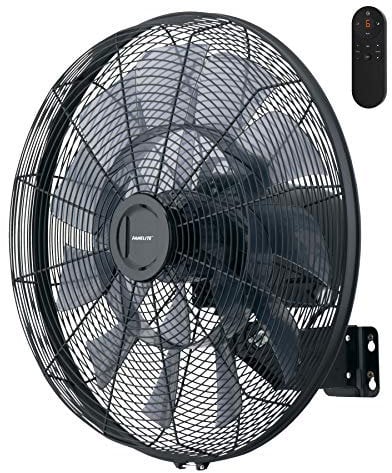 Fanelite Ventilateur mural professionnel FW45-DC – 45 cm – Moteur DC silencieux – Débit d’air 170 m³/min – 6 vitesses – Télécommande – Puissant – Usage pro/commercial