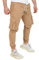 PITTMAN Cargo Jogginghose Beige Hose Herren Hosen Mit Gummizug Cargohosen Männer lang Camping Giga, Beige (Woodsmoke 171321), W38/L34