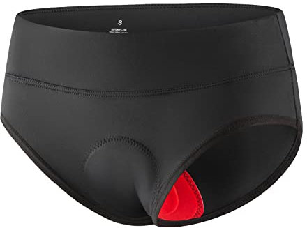 TBoonor Radlerhose Damen Gepolstert, Atmungsaktive Radunterhose Fahrradunterhose - Fahrrad Unterhosen Damen Radsport Leichte Schnell Trocknende Fahrradhose mit 4D Sitzpolster(S)