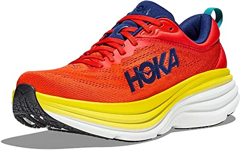 HOKA ONE ONE 1123202-RAFL M Bondi 8 Sneaker Male RED Alert/Flame UK 12.5
