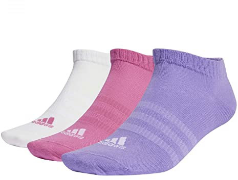 adidas Thin and Light Sportswear 3 Pairs Calzini, Preloved Fuchsia/White/Violet Fusion, XS