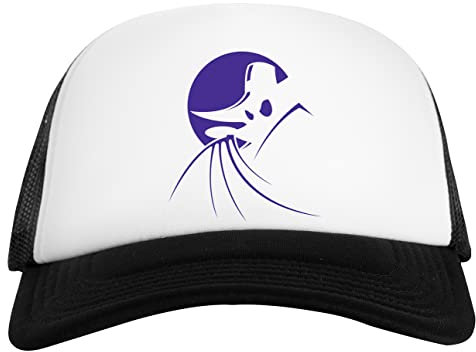 Der Schrecken, Der In Der Nacht Flattert - Darkwing Duck Weiß Schwarz Unisex Baseball Cap White Black
