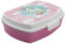 ALMACENESADAN 4834, Pack vuelta al cole unicornios; compuesto por fiambrera-Sandwichera rectangular multicolor, producto reutilizable, sin BPA