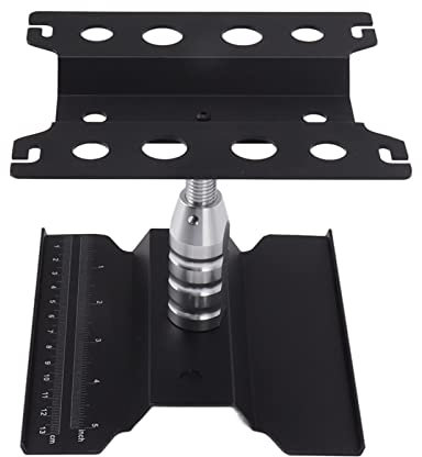 Qcwwy RC-Car-Reparaturständer, Höhenverstellbarer RC-Car-Arbeitsständer für die Reparatur von RC-Cars (Schwarz)