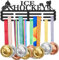 SUPERDANT Eishockey Medaillenhalter Wettbewerbe Medaillen Aufbewahrung Mit 12 Linie Robuster Stahl Medaillen Halter Auszeichnungshalter Band Lanyard Medaillen Wandmontage
