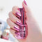 Metal Nail Polish Mirror Nail Varnish Pink Metallic Nail Polish, Quick Drying Long Lasting Metallic Effect Nail Art Polish Non-Peelable Mirror Nail Polish, No Need Cure