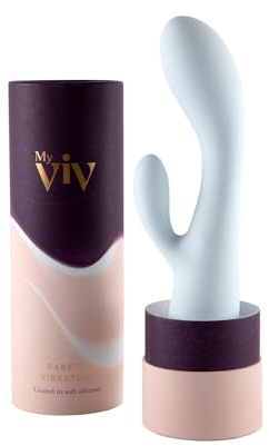 Ann Summers My Viv Rabbit Vibrator, 4in Insertable Length, Dual Stimulation, Battery Operated with 10 Functions, Waterproof Vibrator for Women & Couples Play, Adult Sex Toy - Blue