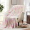 MACEVIA Batik-Regenbogen-Überwurfdecke für Couch, bunte, niedliche Decken und Überwürfe, weiche Fleece-Flanell-Plüschdecke für Stuhl, Sofa, Bett, 260 g/m², geeignet für alle Jahreszeiten (Regenbogen,