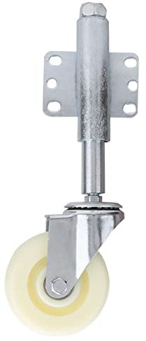 Spring Loaded Gate Wheel Nylon & Metal ConstructionCaster Heavy Duty 110lbs Load Capacity Gate Caster for Wooden Gates or Tubular Farm Gates