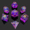 ORUZA Polyedrische Harz Würfel, DND Würfel Set, Harz Scharfe Kante Würfel Polyedrische für Dungeons and Dragons RPG MTG Pathfinder Rollenspiel Würfel Set