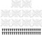 PATIKIL 60mm Fan Grill with Screws, 10 Pack Chrome Plated Iron Frame Ventilator Grill Protector Mesh Dustproof Case Cover for Computer PC, Silver Tone