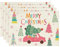 Artoid Mode LKW Bäume Merry Christmas Weihnachten Platzsets 4er Set, 30x45cm Winter Xmas Tischset Waschbar Platzdeckchen Küche Party Deko
